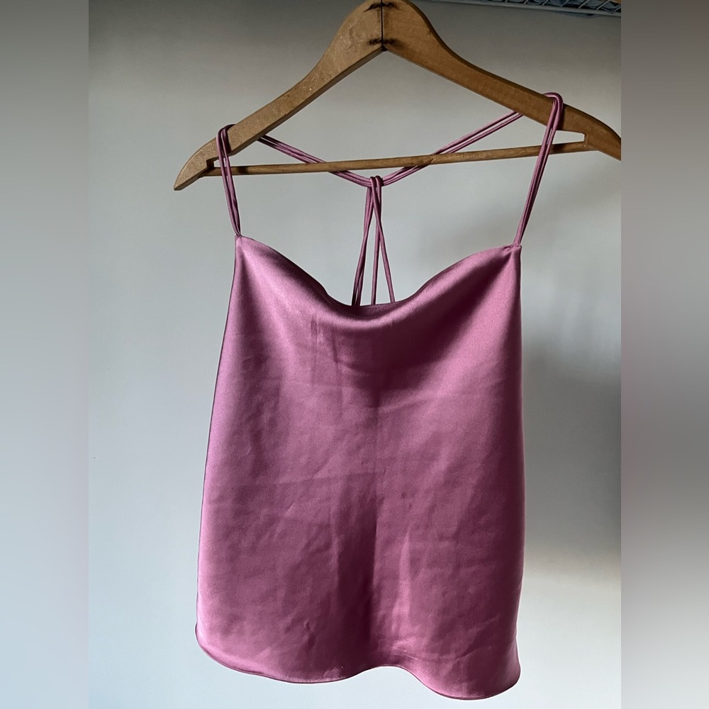 Satin Cami, Cowl Neck